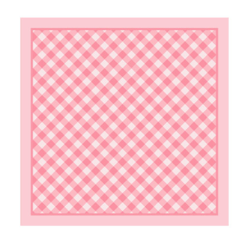 Sweet Gingham Sheet BOPP - Pink