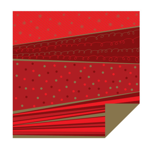 Christmas Panels Reversa - Red