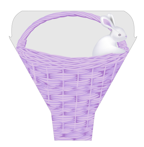 Bunny Basket Sleeve - Lavender