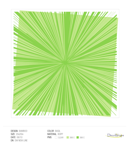 Bamboo Sheet BOPP - Green